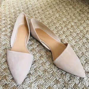 J. Crew Factory Suede D’Orsay Flats